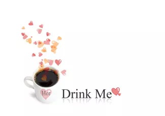 Обои о любви: Кофе для влюбленных