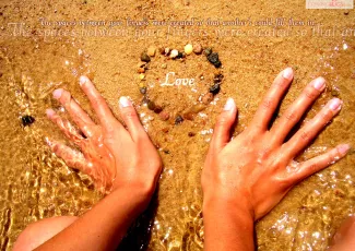 Обои о любви: Сердце из камней