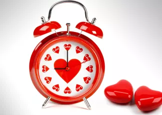 Обои о любви: Влюбленные часы