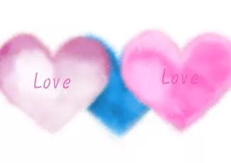 Обои о любви: Пушистые сердечки