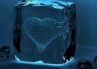 Обои о любви: Сердце во льду