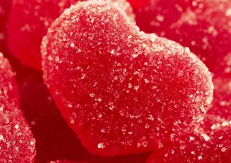 Обои о любви: Сахарные сердечки