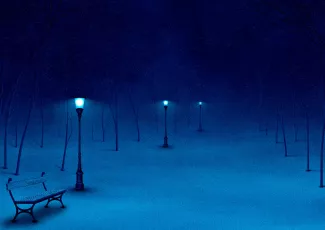 Обои о любви: Зимний парк