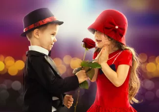 Обои о любви: Влюблённые дети